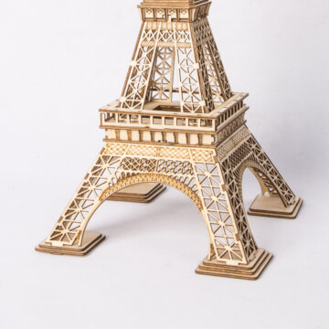 Деревянный 3Д пазл Эйфелева башня