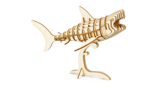 3D koka puzle Haizivs