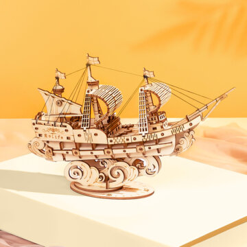 3D koka puzle Buru kuģis