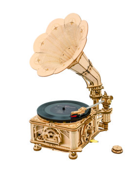 Koka konstruktors Klasiskais gramofons