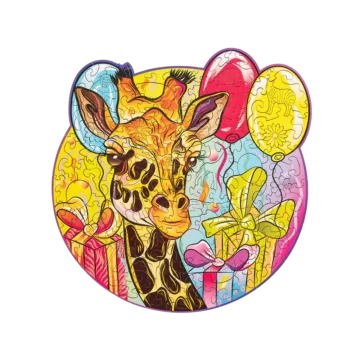 Koka puzle Graciozā žirafe